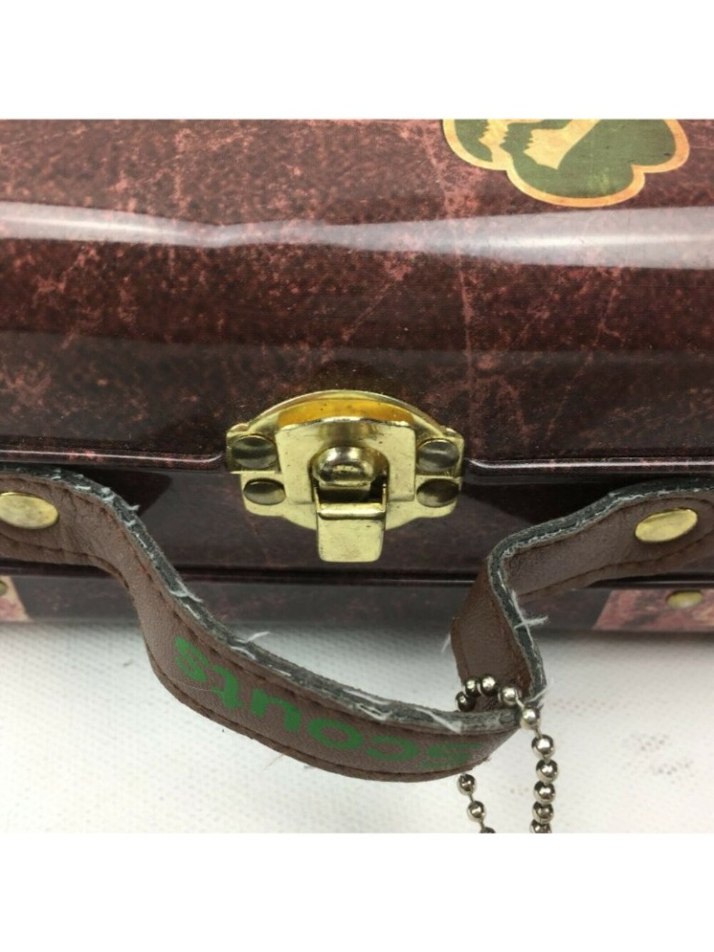 Girl Scout 1912-2012 Travel Suitcase 100th Anniversary Centennial Tin Lunch Box - Picture 8 of 12